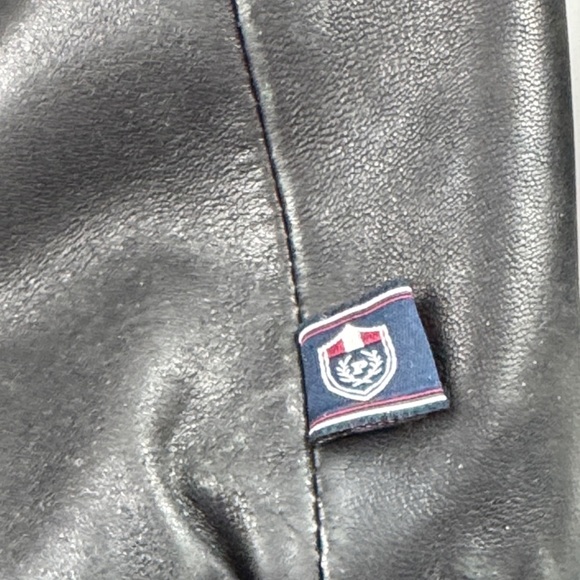 Vintage 90's Phat farm Men's Black Leather Jacket size XL - Picture 14 of 16